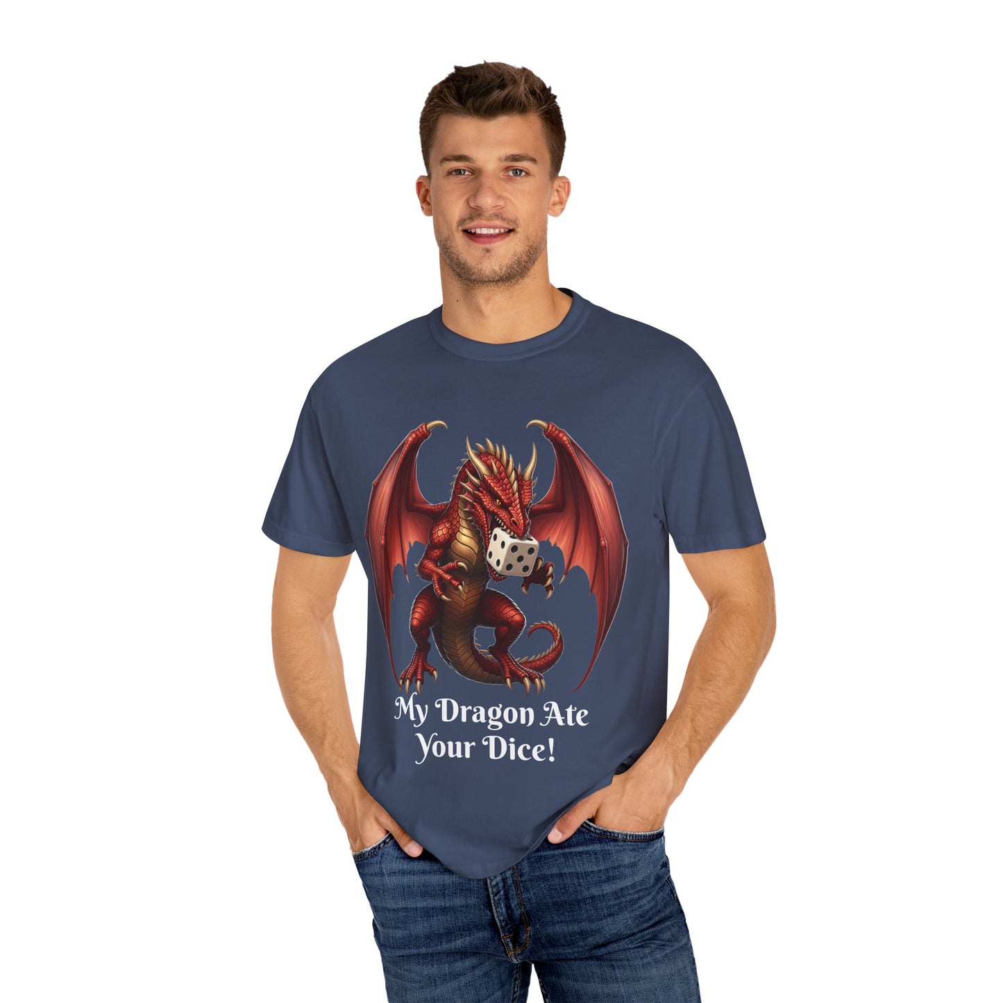 Dragon T-Shirt - My Dragon Ate Your Dice! - Unisex