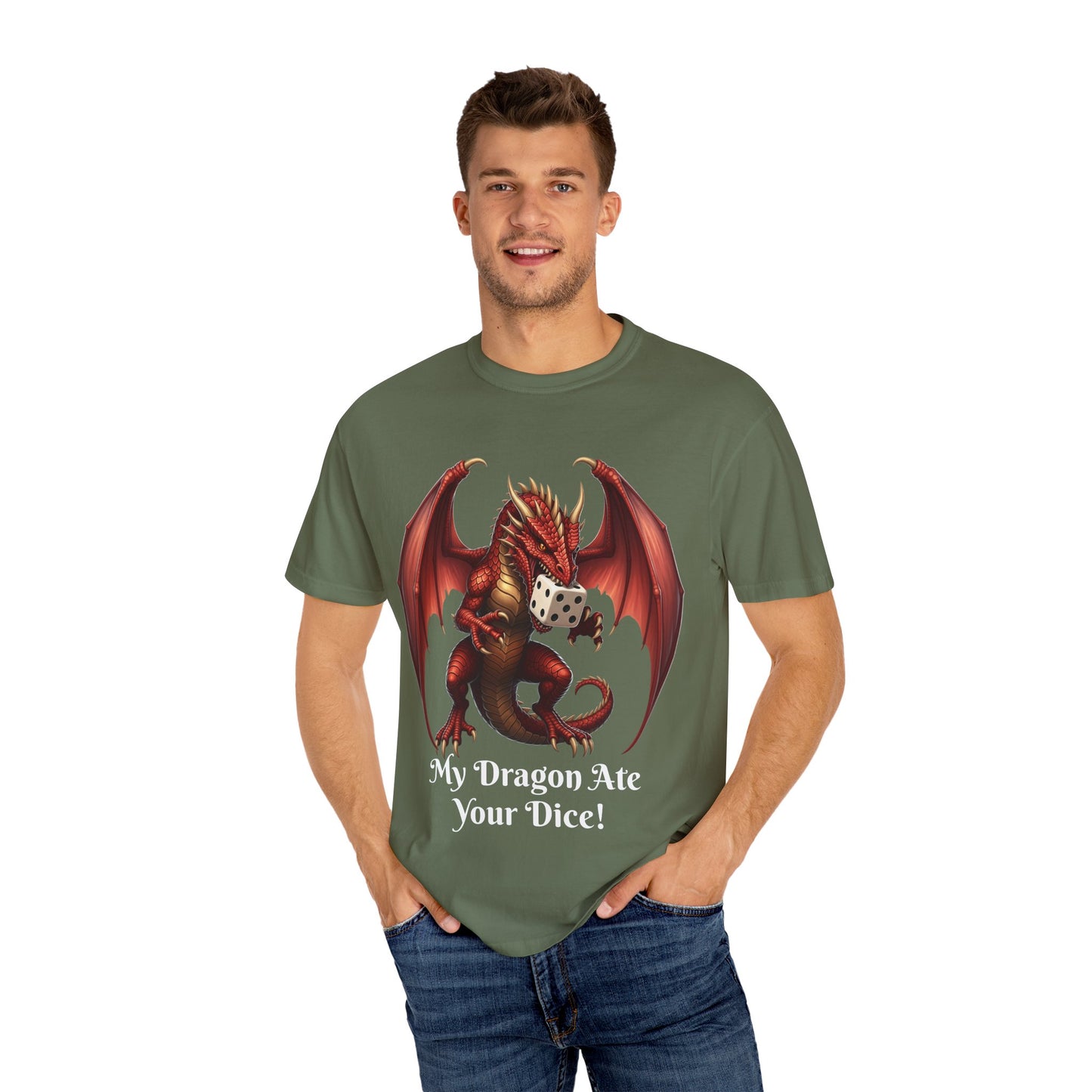Dragon T-Shirt - My Dragon Ate Your Dice! - Unisex