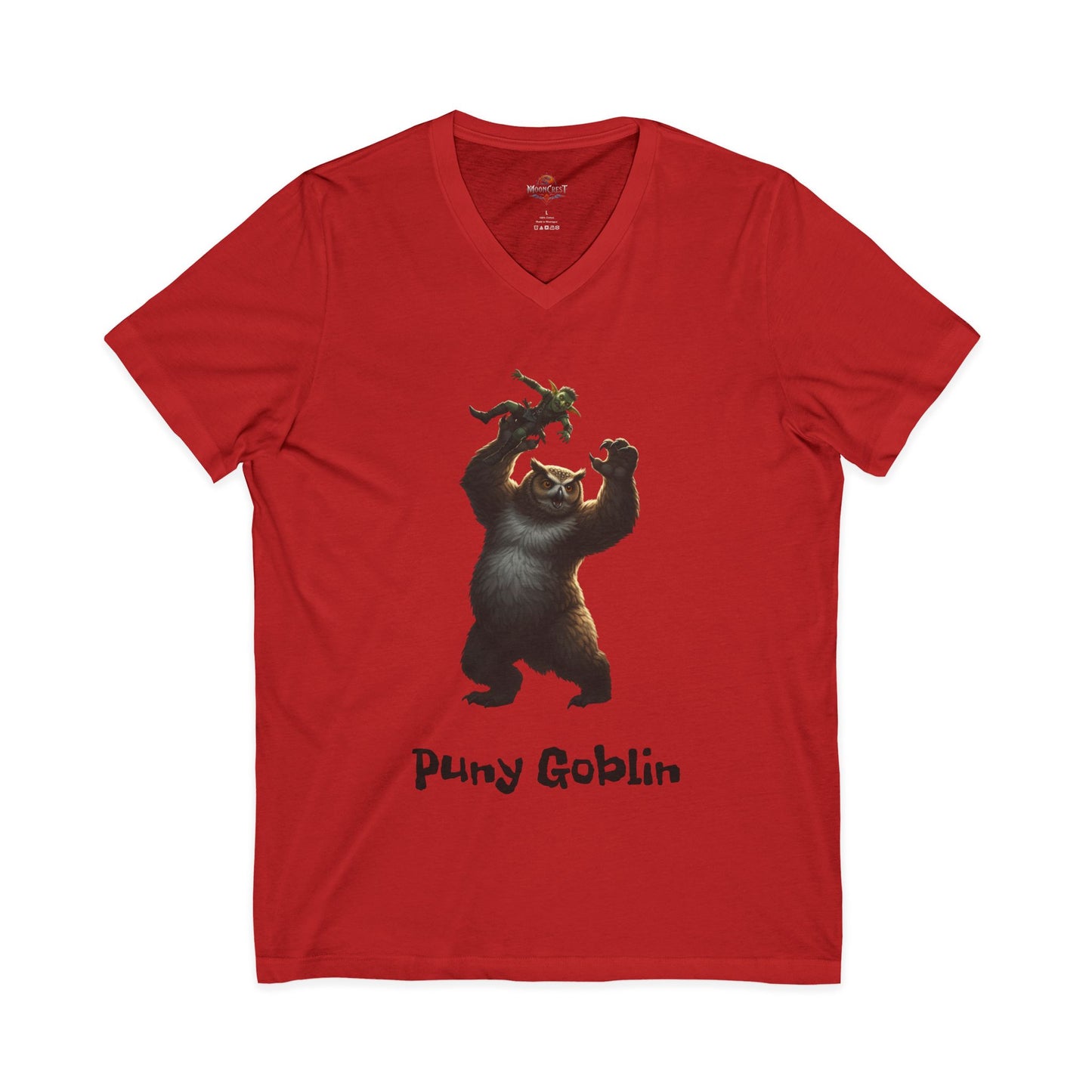 T-Shirt - Puny Goblin Unisex Jersey Short Sleeve V-Neck Tee