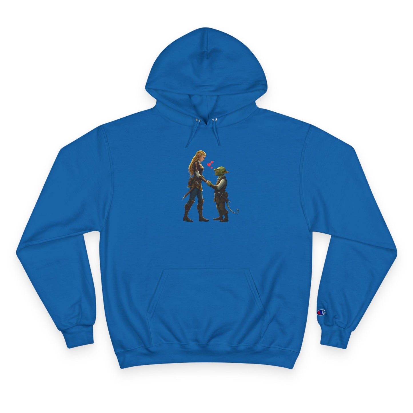 ‘I Rolled a Natural 20’ Champion Hoodie — Rogue & Goblin Dice Lover Sweatshirt