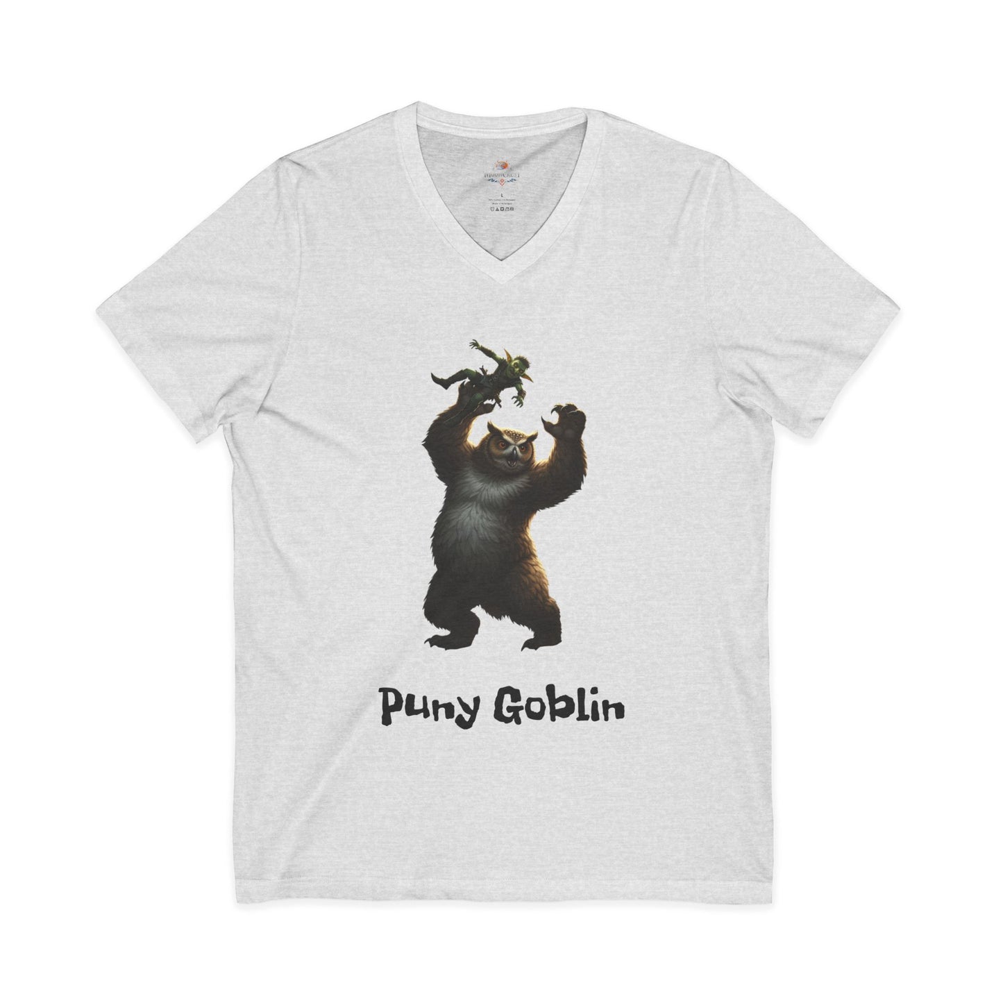 T-Shirt - Puny Goblin Unisex Jersey Short Sleeve V-Neck Tee