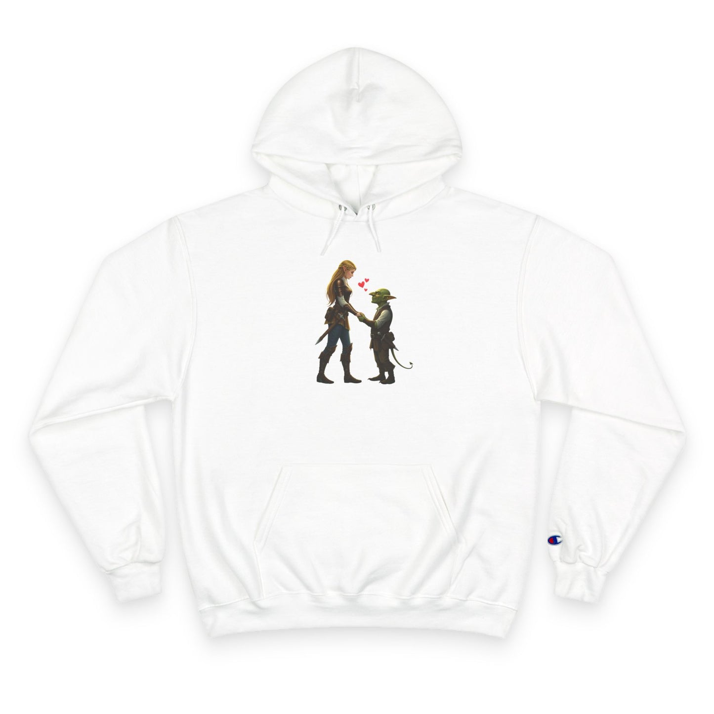 ‘I Rolled a Natural 20’ Champion Hoodie — Rogue & Goblin Dice Lover Sweatshirt