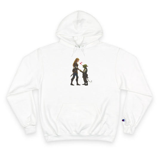 ‘I Rolled a Natural 20’ Champion Hoodie — Rogue & Goblin Dice Lover Sweatshirt