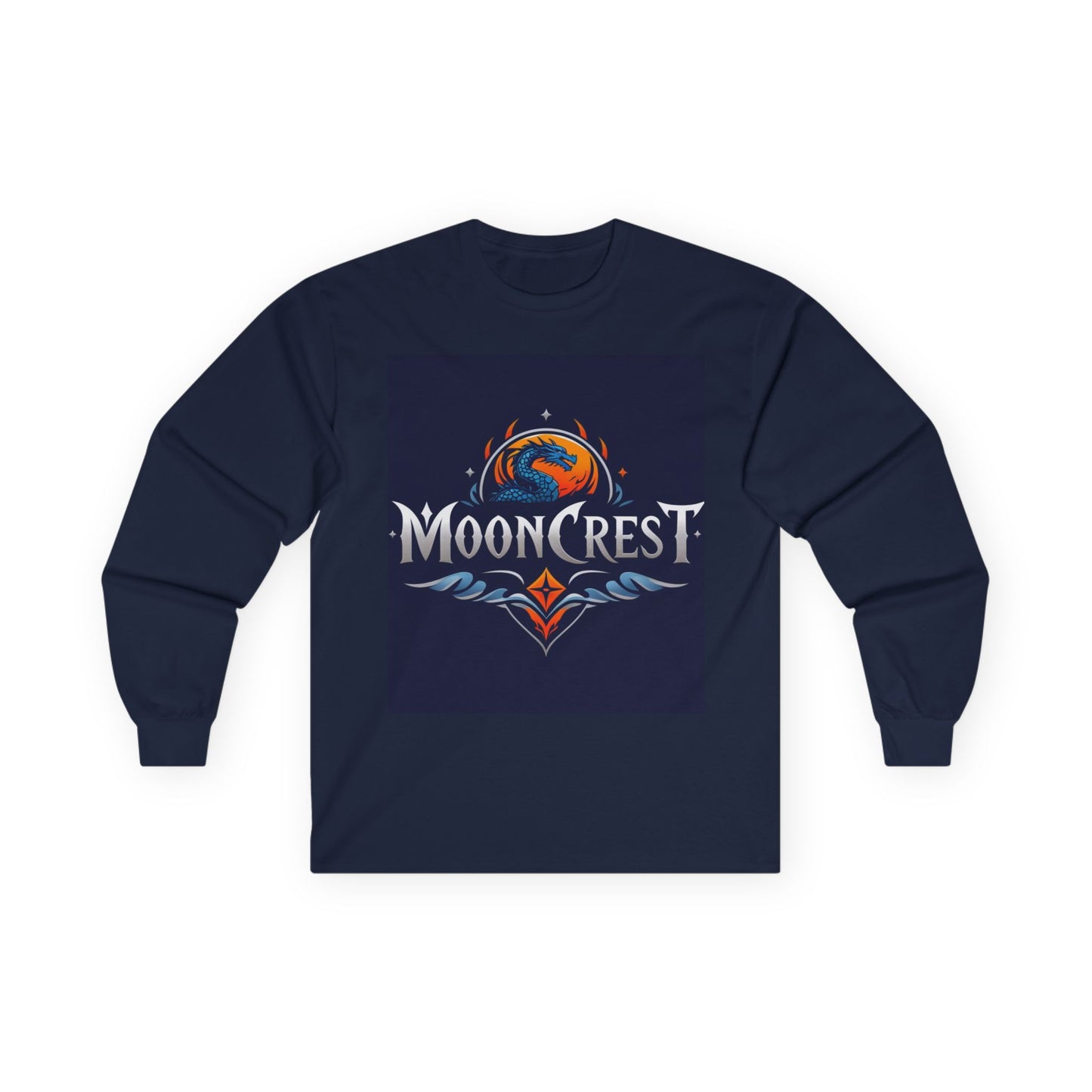 MoonCrest Unisex Long Sleeve Tee - Cosmic Adventure T-Shirt