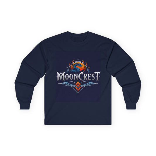 MoonCrest Unisex Long Sleeve Tee - Cosmic Adventure T-Shirt