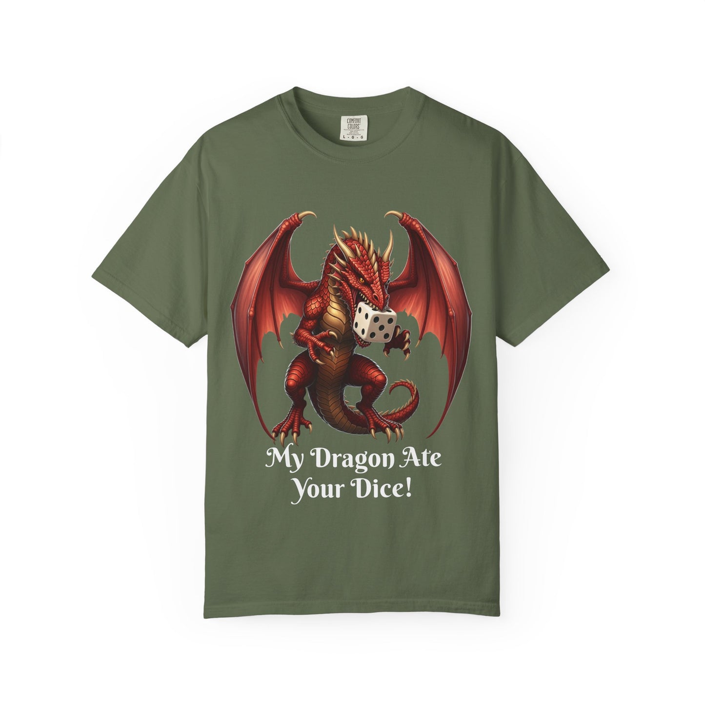 Dragon T-Shirt - My Dragon Ate Your Dice! - Unisex