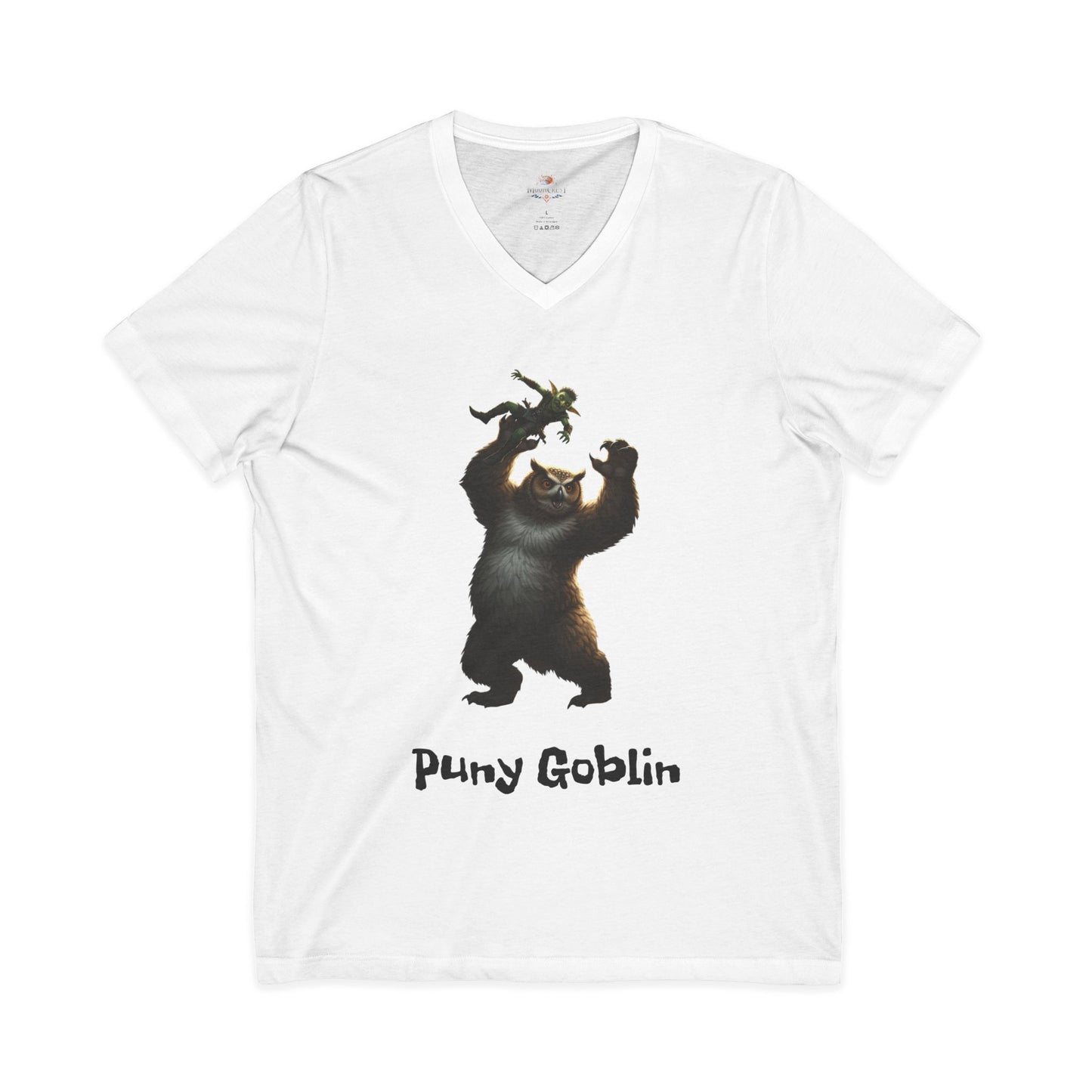 T-Shirt - Puny Goblin Unisex Jersey Short Sleeve V-Neck Tee