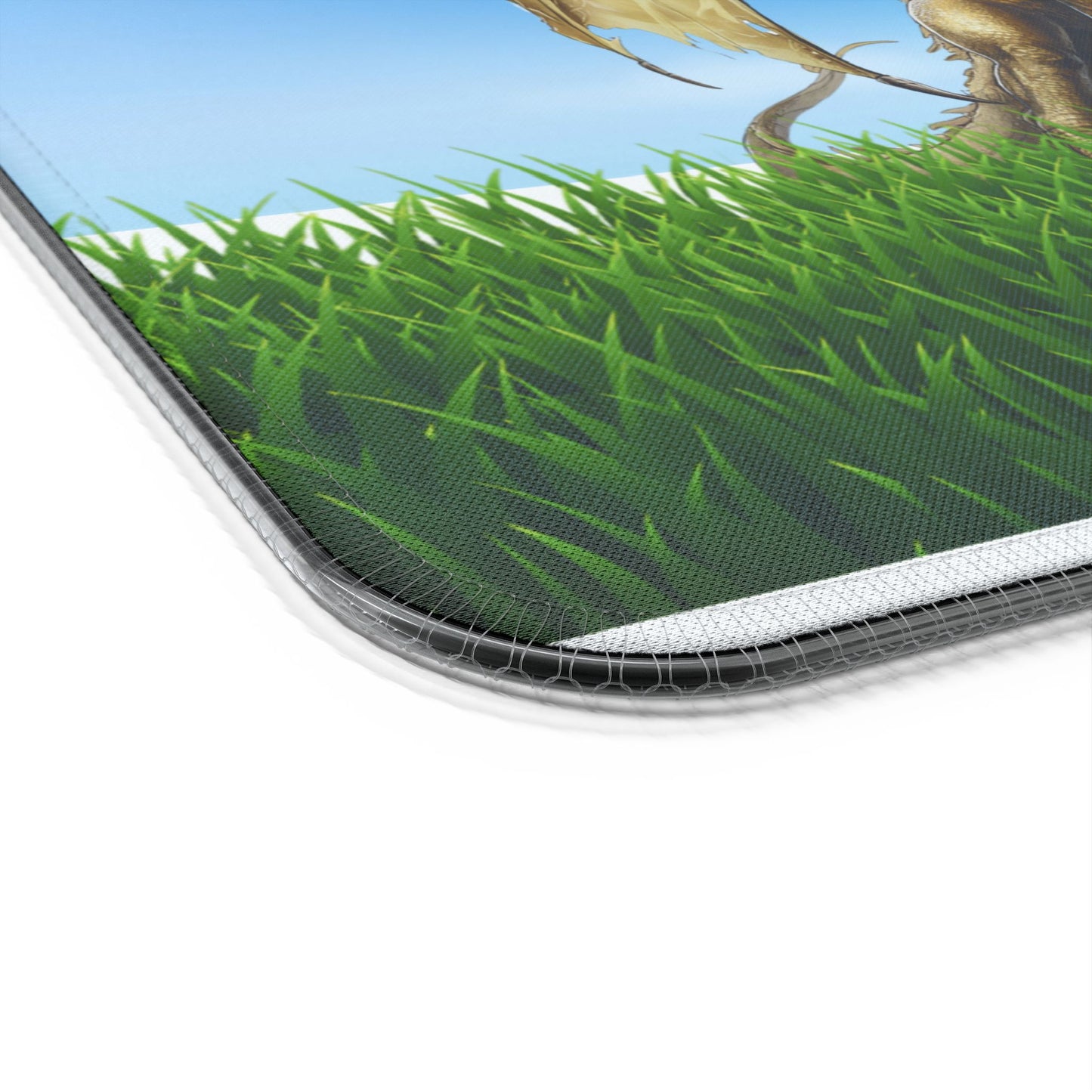 Mouse Pad - Gold and Black Dragon Design, LED Wireless Charging