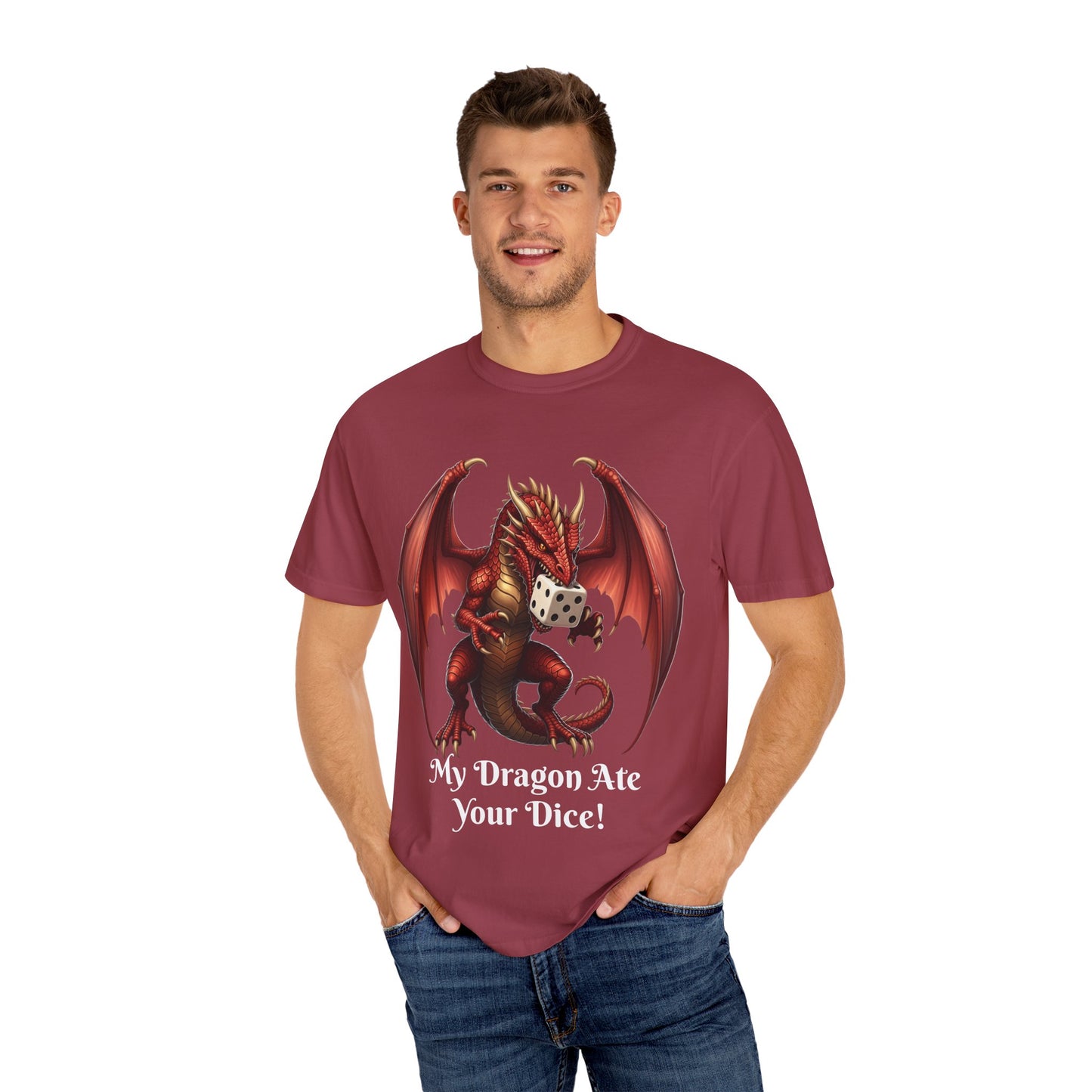 Dragon T-Shirt - My Dragon Ate Your Dice! - Unisex