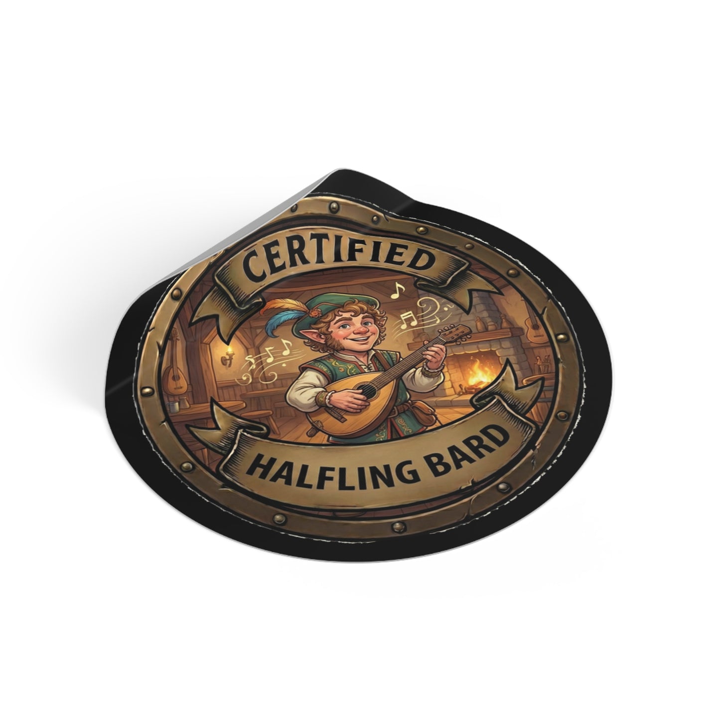 Certified Halfling Bard Sticker