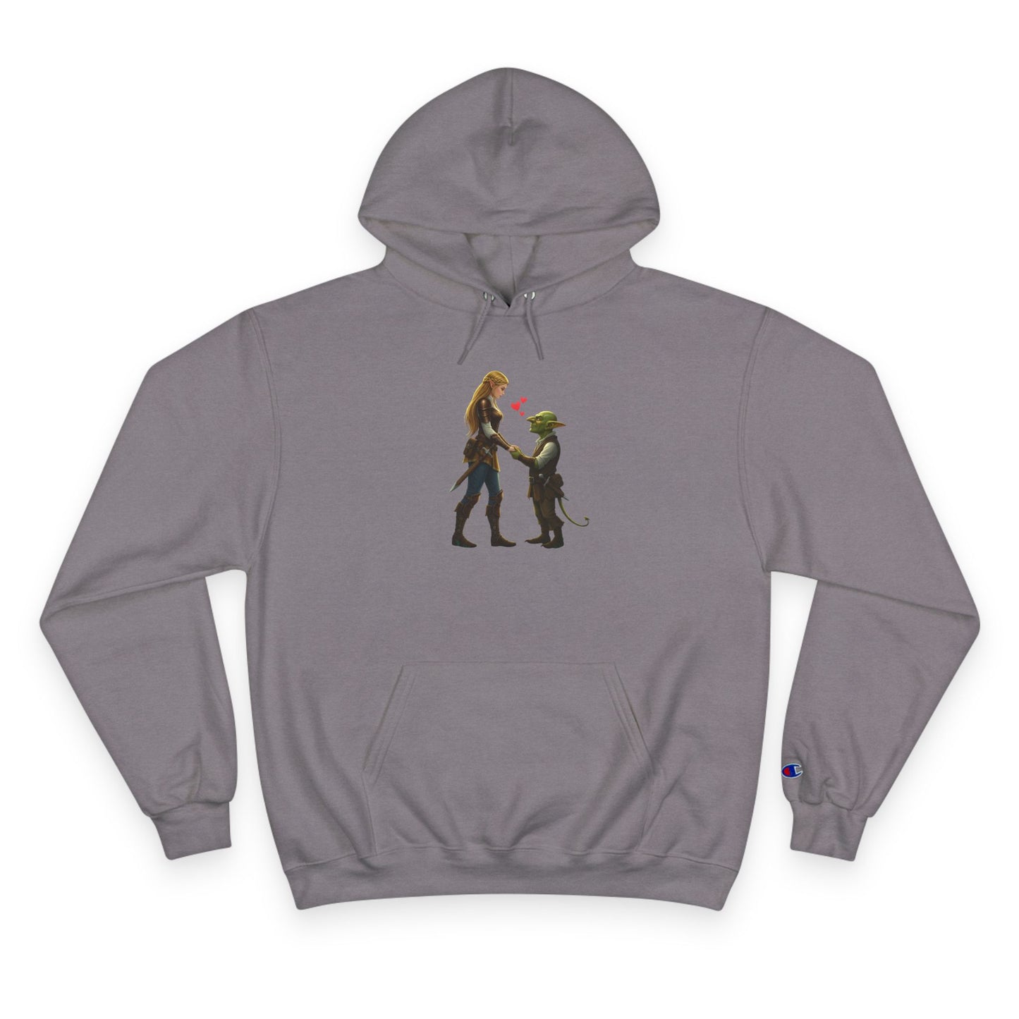 ‘I Rolled a Natural 20’ Champion Hoodie — Rogue & Goblin Dice Lover Sweatshirt